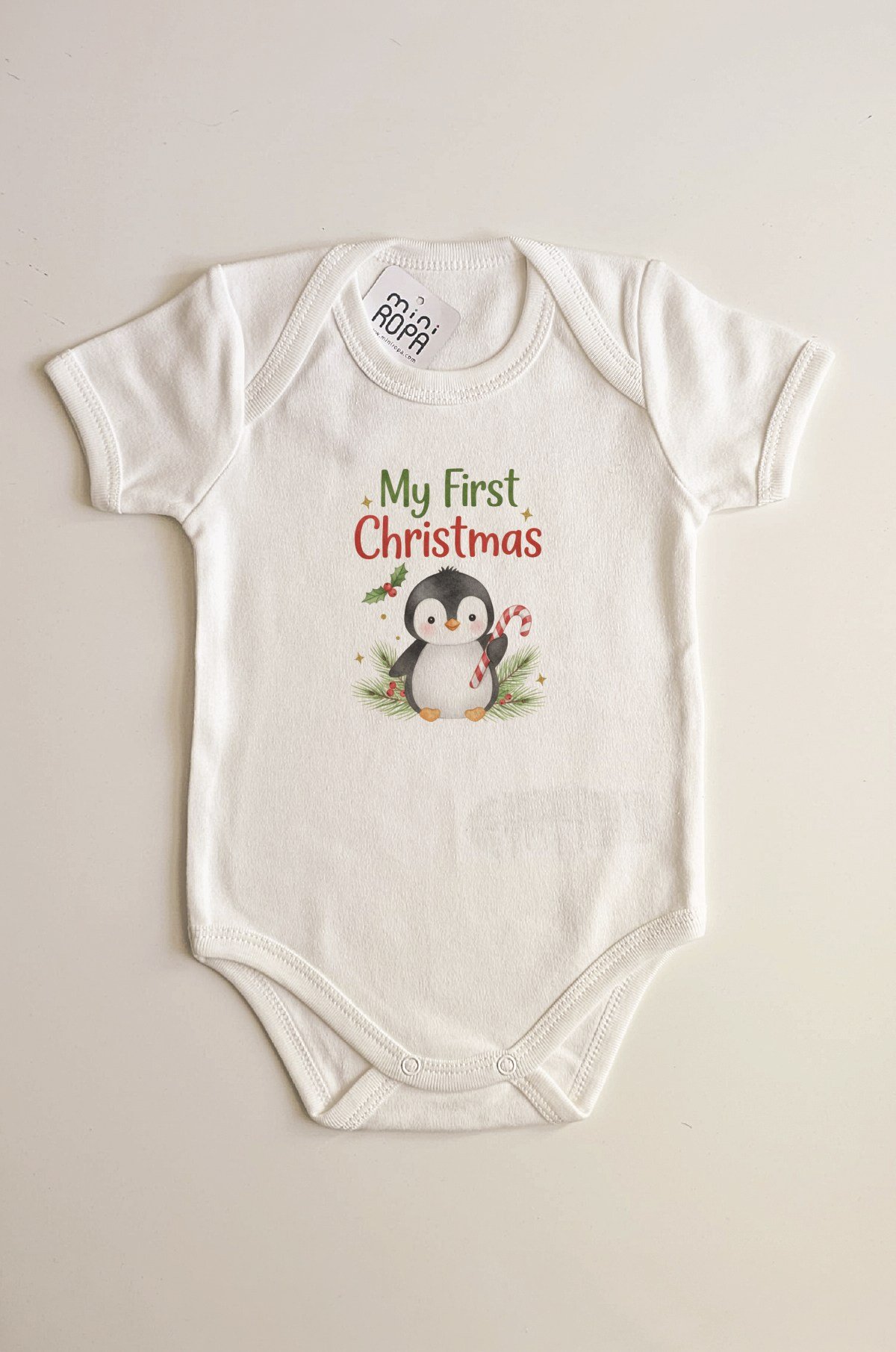 My First Christmas Penguen Yılbaşı Bebek Body