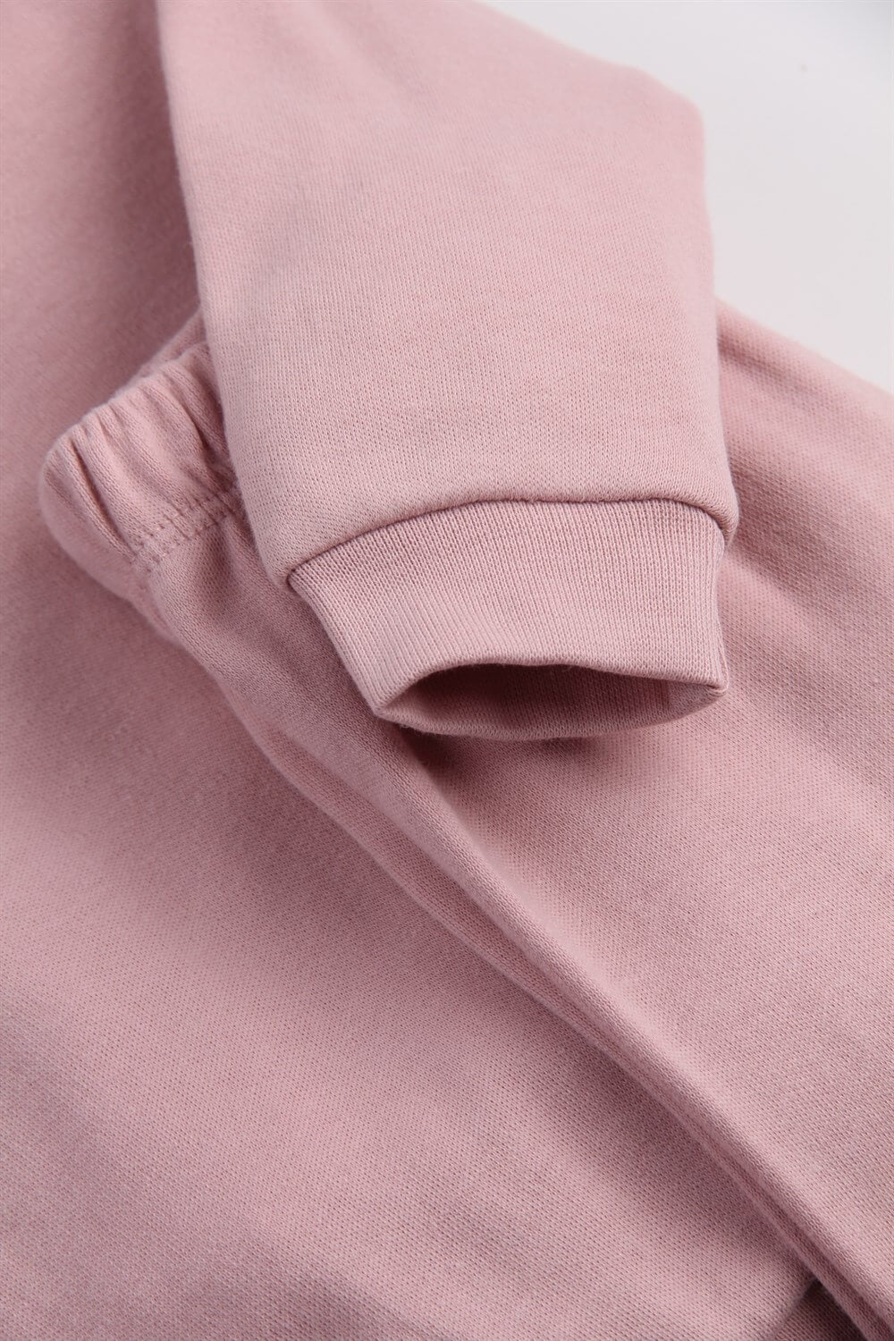 Pembe Mevsimlik Kız Bebek Takımı Alt Üst Sweat Takım