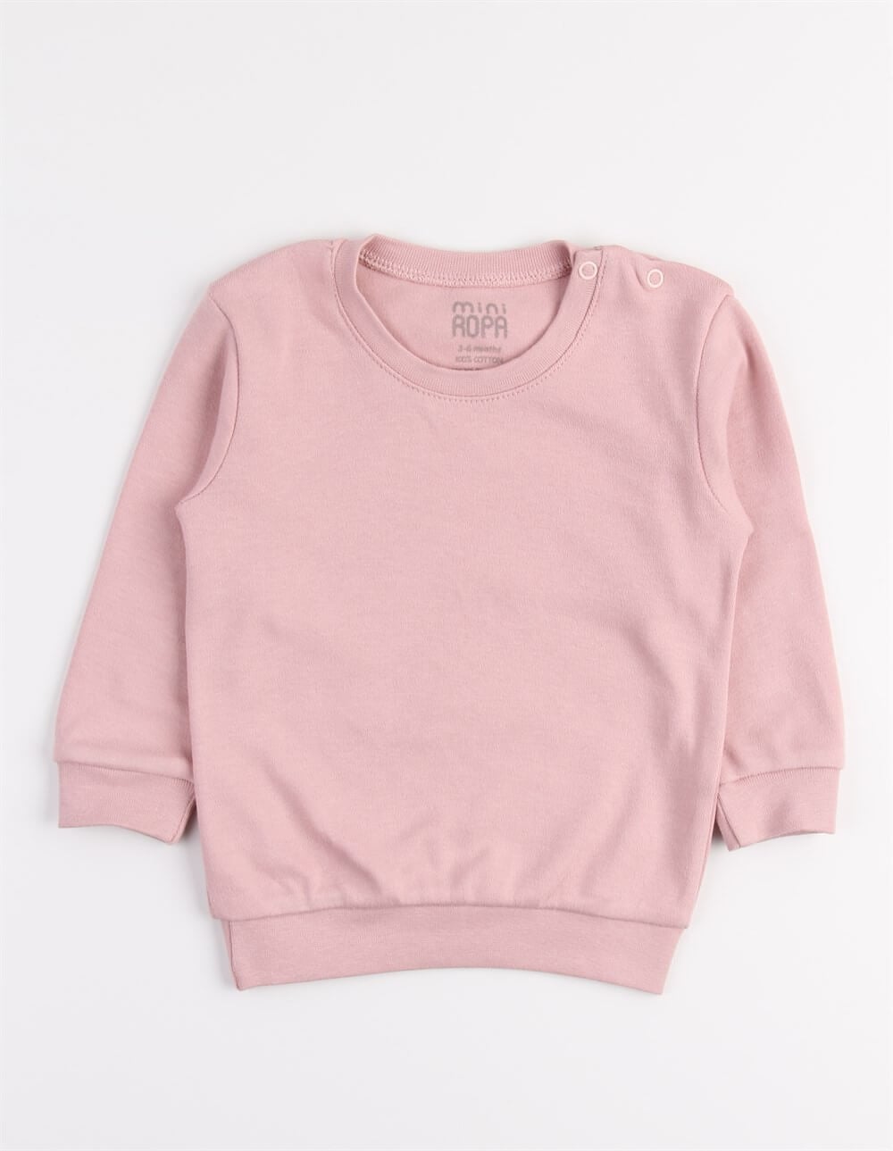 Pembe Mevsimlik Kız Bebek Takımı Alt Üst Sweat Takım