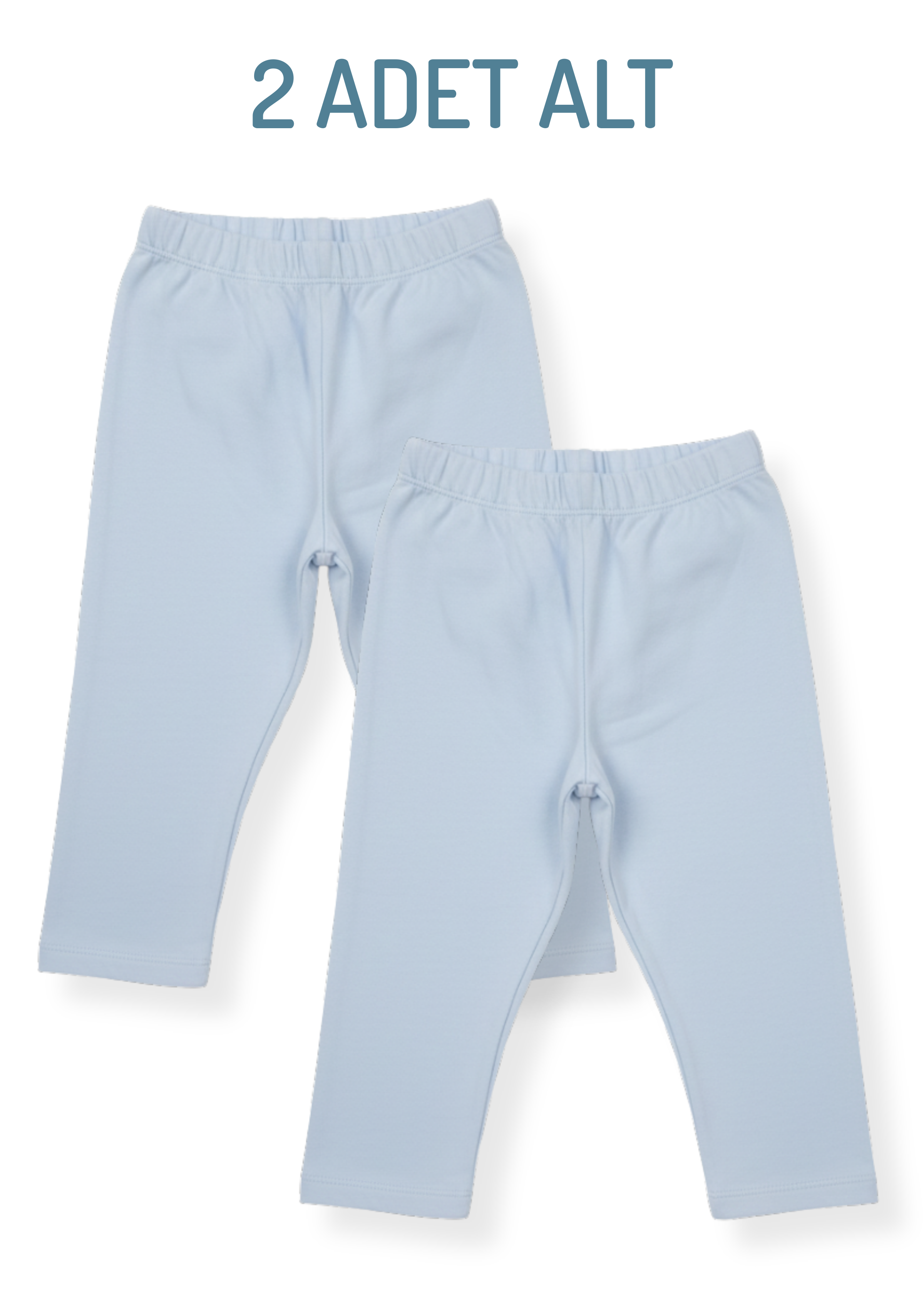 Penye Pijama Altı 2 Adet Çocuk Pijama Alt
