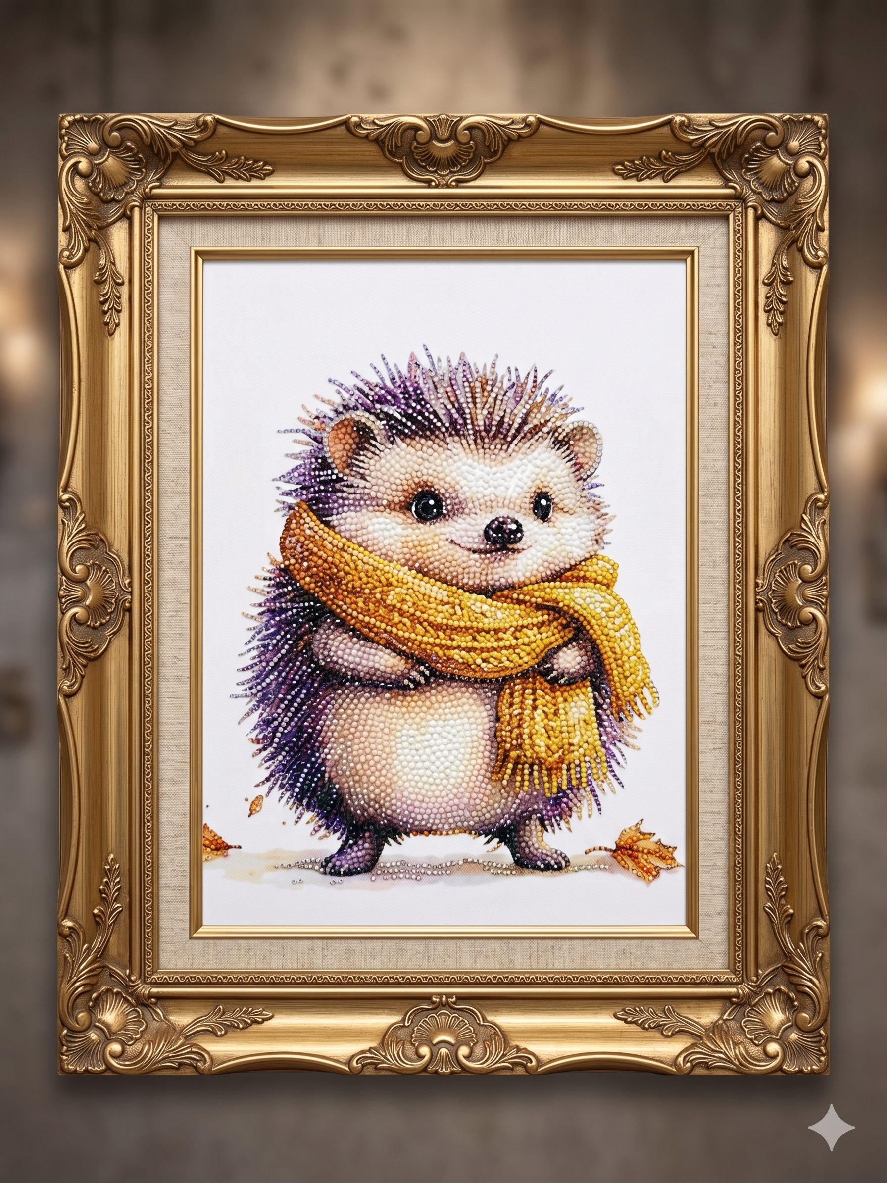 Boncuk İşleme Kiti  30 x 40 Atkılı Kirpi