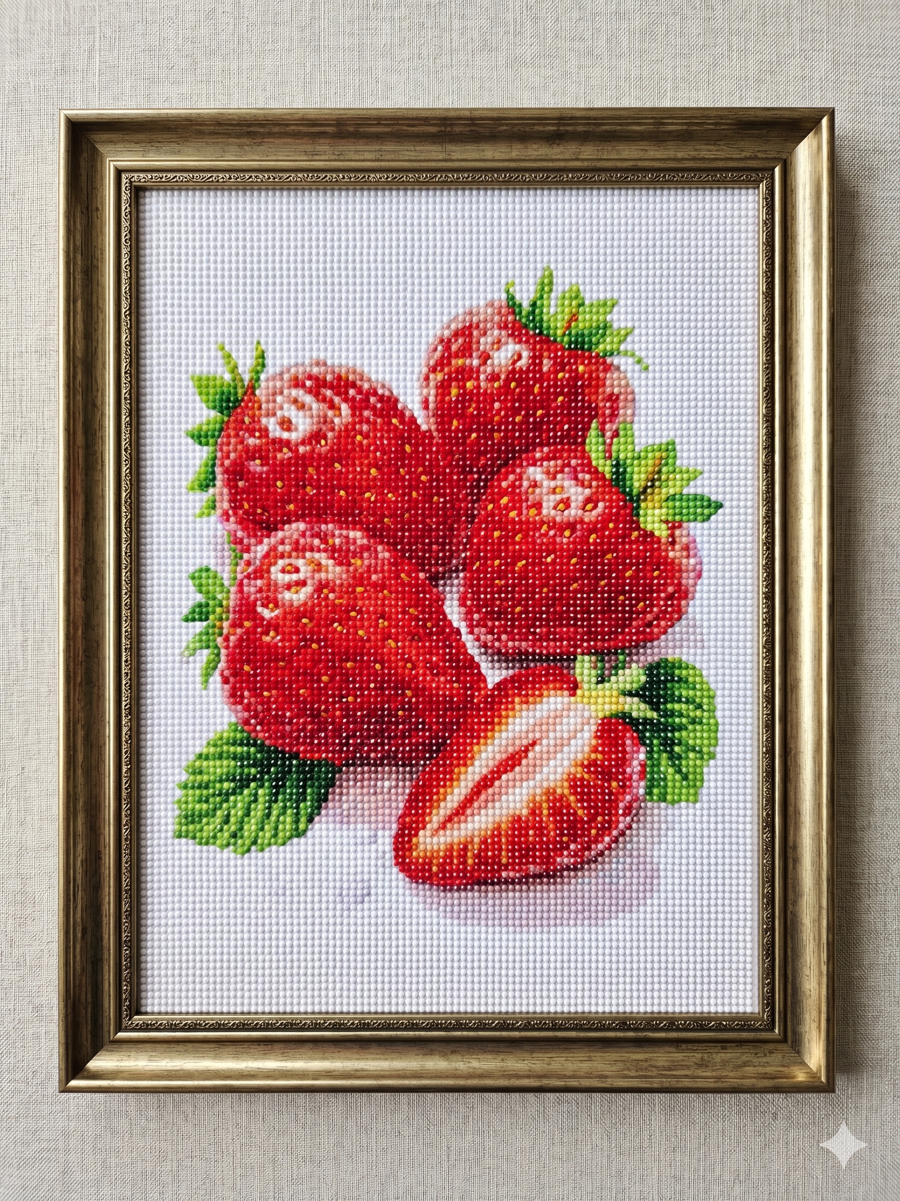 Boncuk İşleme Kiti  30 x40 Beş Çilek