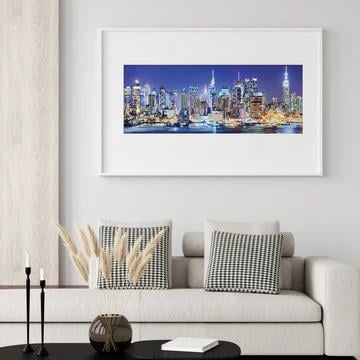 Diamond Dotz Şehir Işıkları Elmas Tablo Seti - 75x29 cm