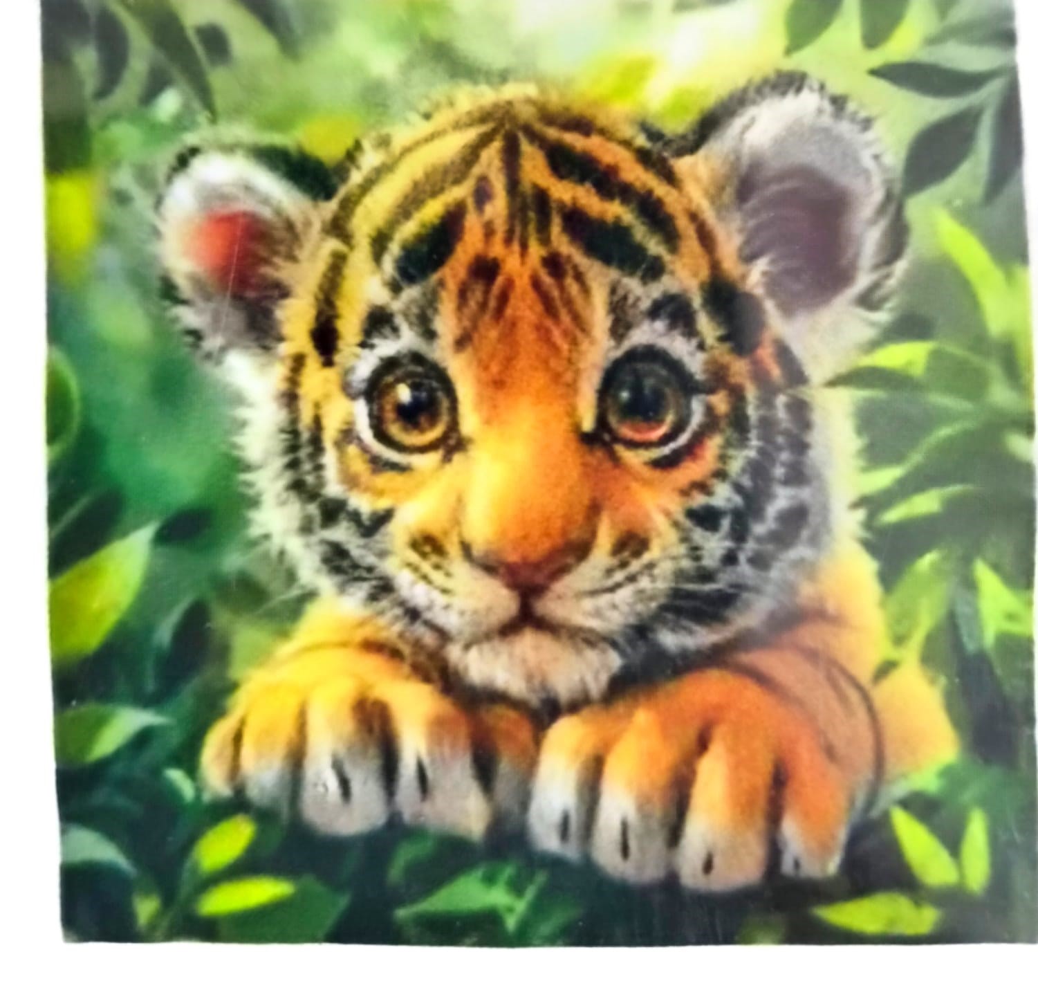 Elmas Mozaik Tablo, 30x30cm Yavru Kaplan Boncuk Yapıştırma Kiti  