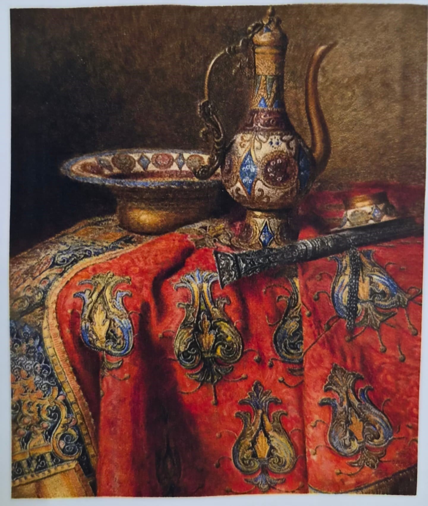 Elmas Mozaik Tablo, 50x40cm İbrik Boncuk Yapıştırma Kiti 