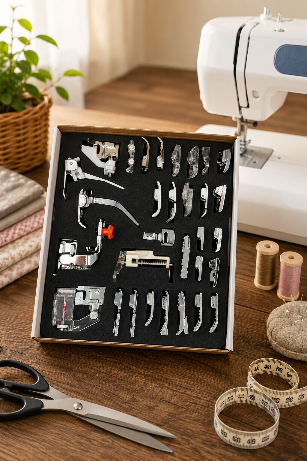 Ev Tipi Dikiş Makinesi Ayak Seti, Geliştirilmiş Yeni 32'li Set