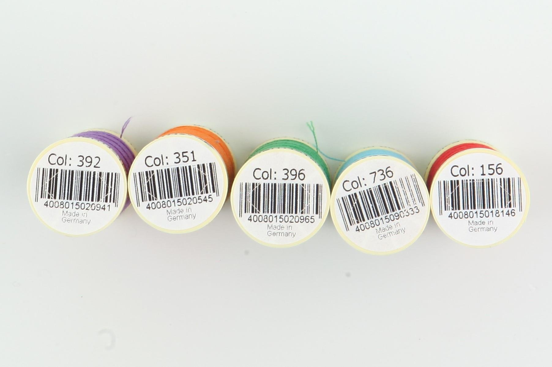 Gutermann 100m %100 Polyester Dikiş İpi Canlı Renkler Set