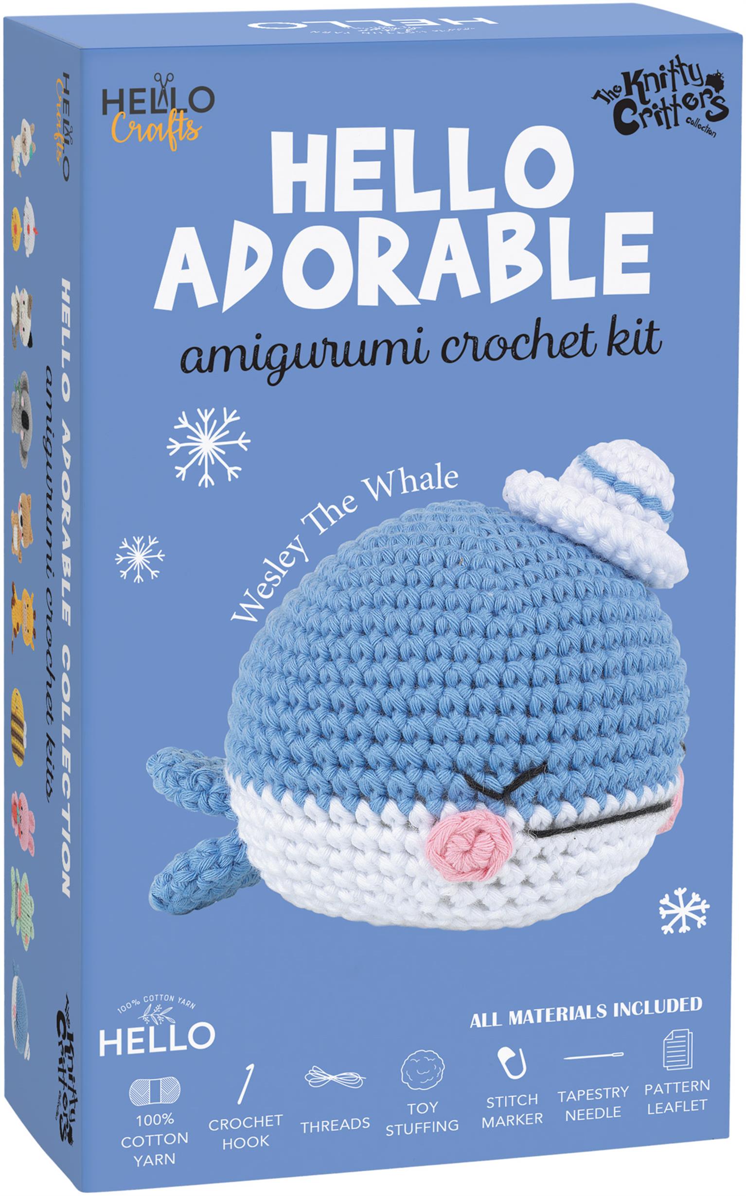 HELLO ADORABLE AMİGURUMİ KİTİ BALİNA 8 CM