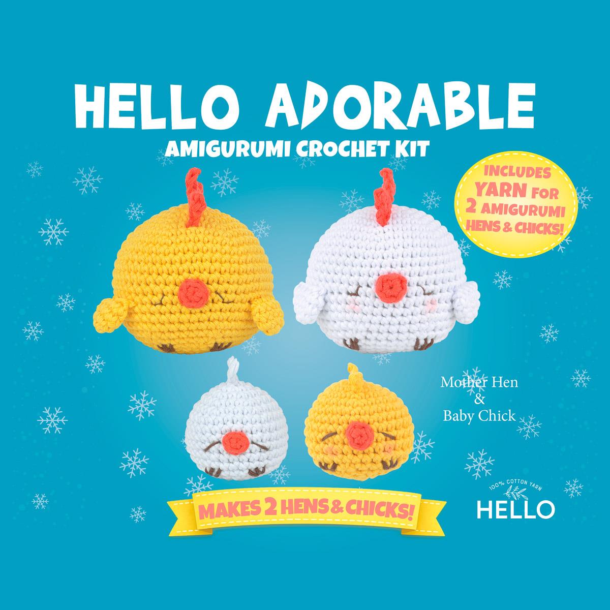 HELLO ADORABLE AMİGURUMİ KİTİ TAVUK&CİVCİV