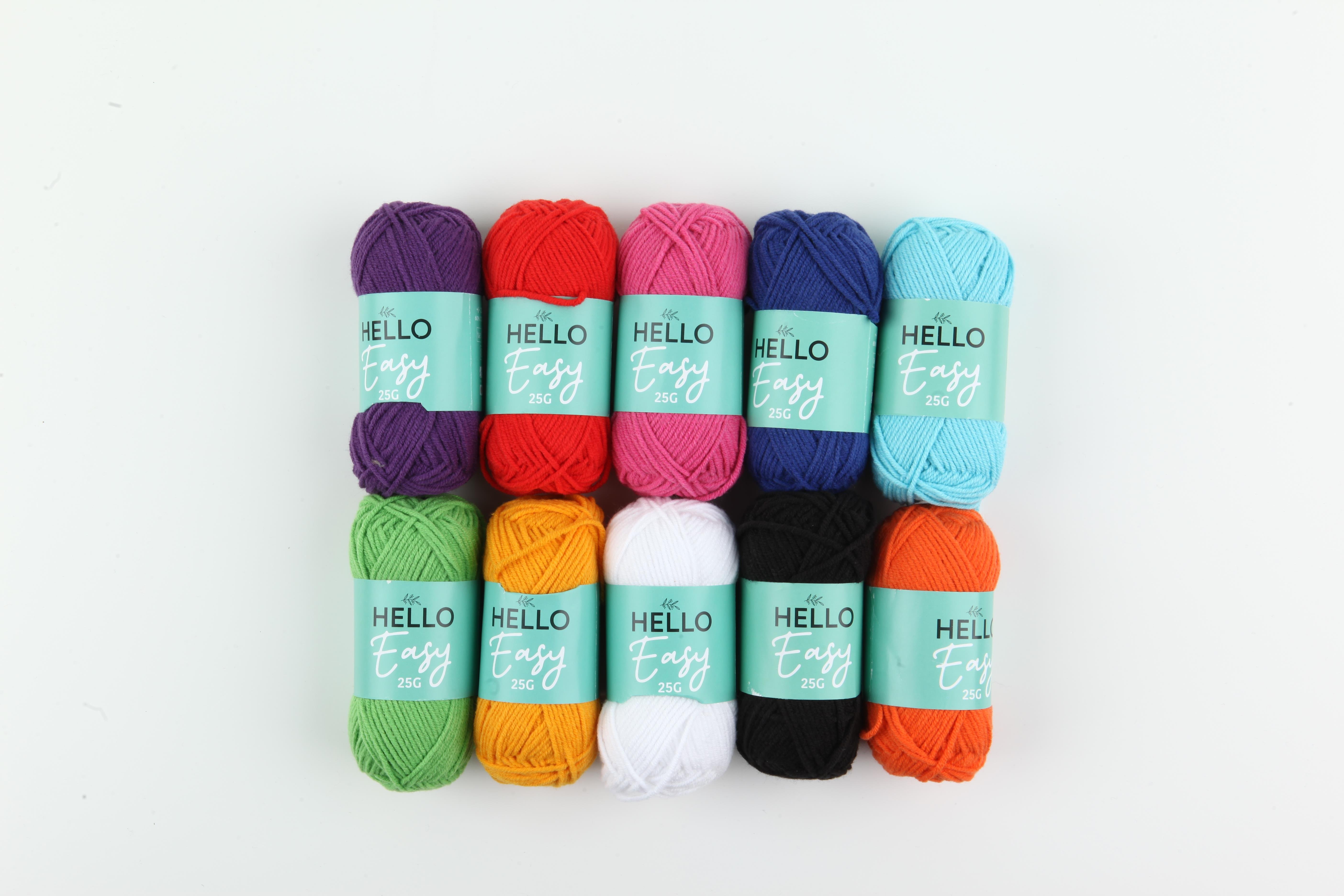 Hello Easy Pamuklu İplik Seti - Temel Renkler