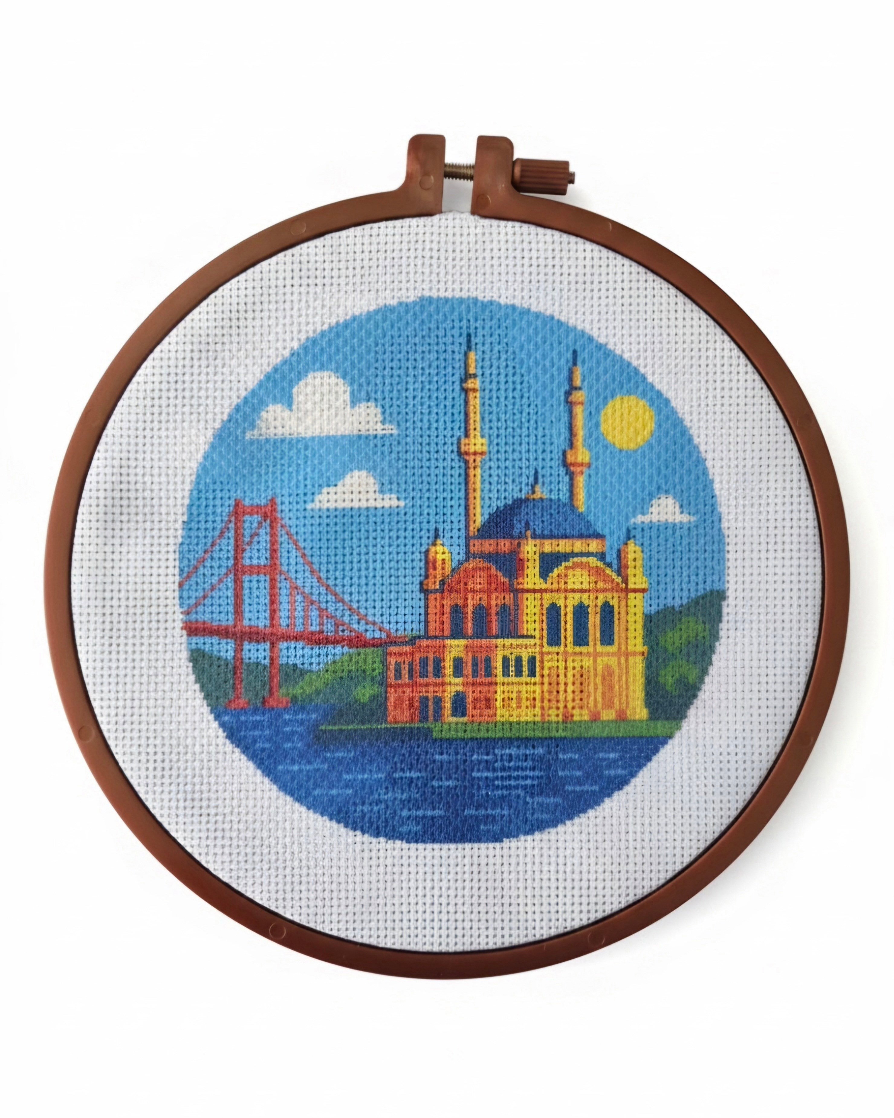 Kanaviçe Başlangıç Seti, Baskılı Etamin Kiti - Ortaköy Camisi