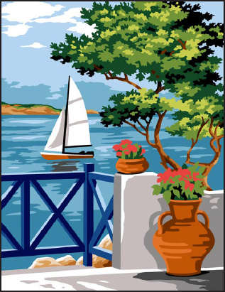 MARGOT GOBLEN 40X50CM - 153.1467 Beyaz Yelkenli