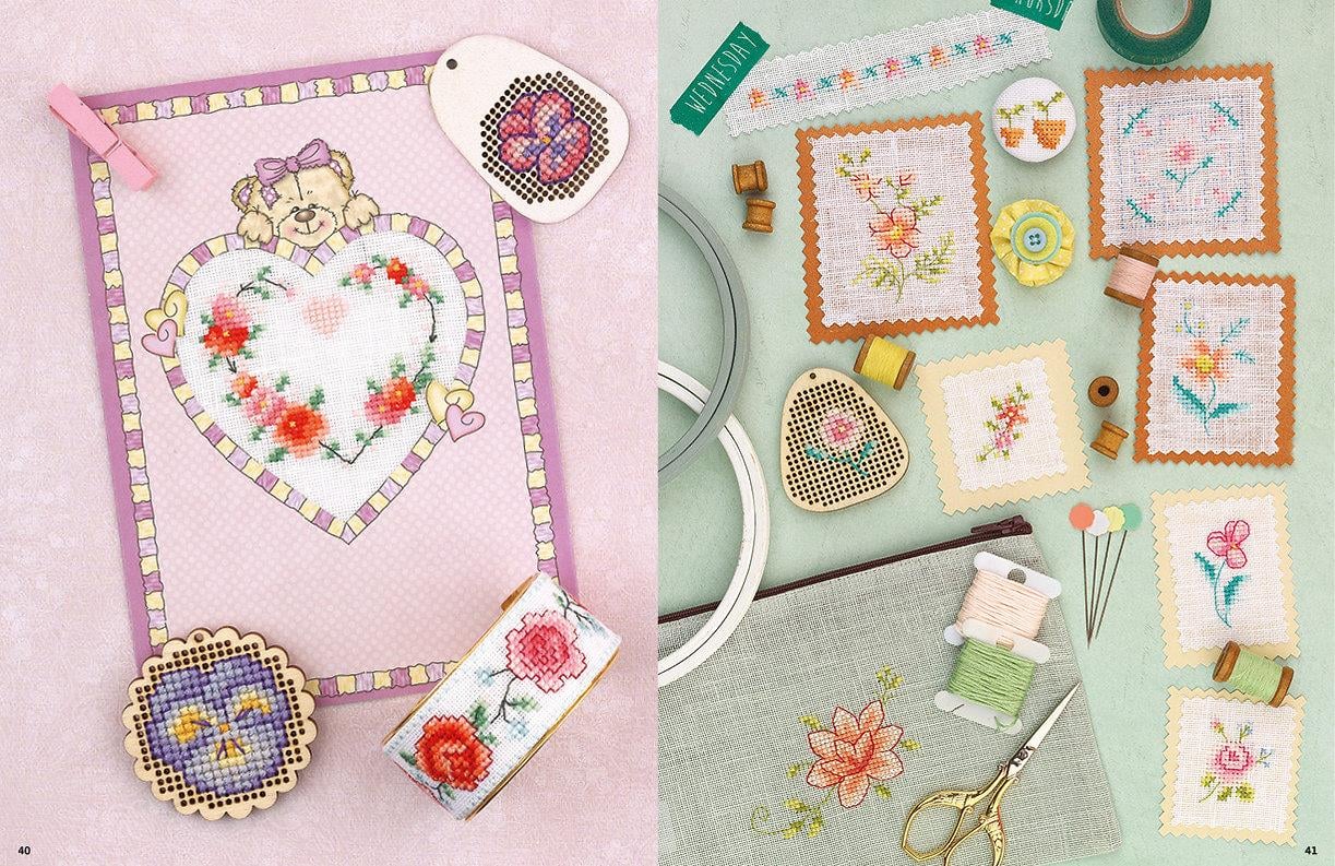 Mini Kanaviçe Seti - Ultra Mini Cross Stitch Makes Kitabı