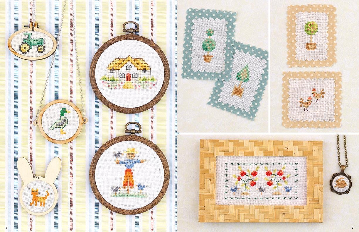 Mini Kanaviçe Seti - Ultra Mini Cross Stitch Makes Kitabı