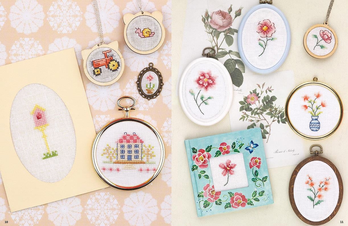 Mini Kanaviçe Seti - Ultra Mini Cross Stitch Makes Kitabı