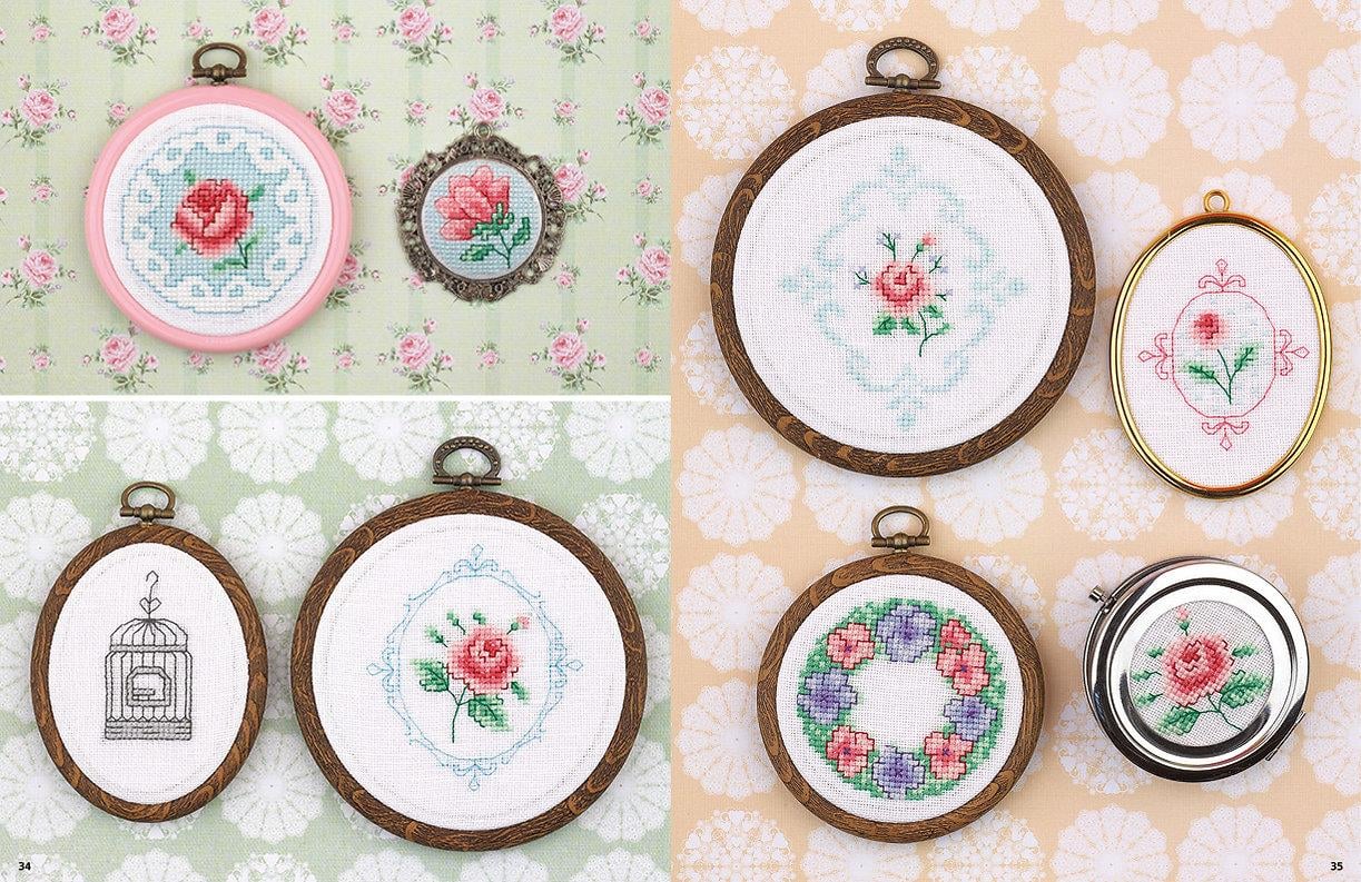 Mini Kanaviçe Seti - Ultra Mini Cross Stitch Makes Kitabı