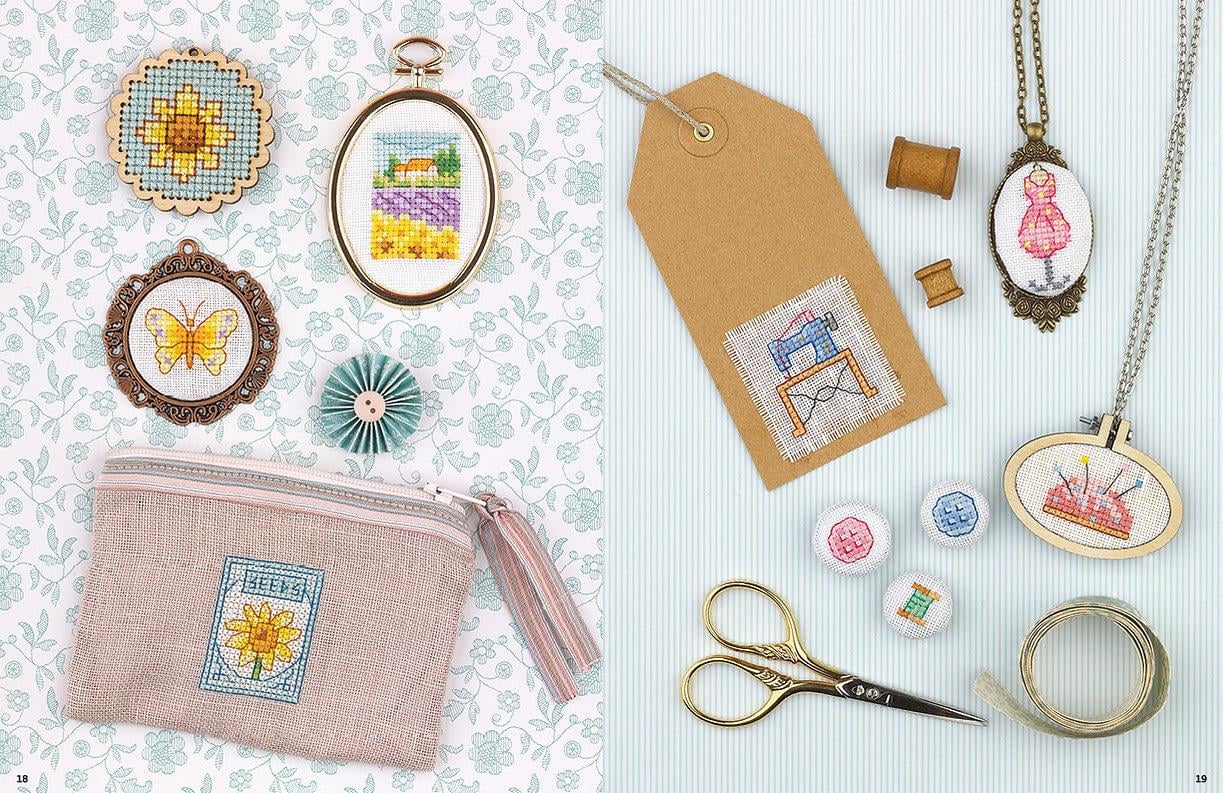 Mini Kanaviçe Seti - Ultra Mini Cross Stitch Makes Kitabı