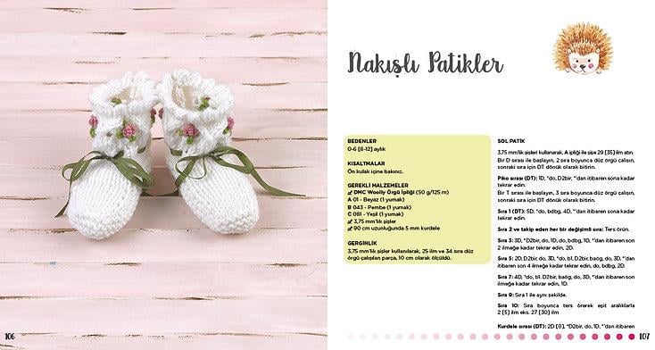 MİNİK ÖRGÜLER BEBEK PATİKLERİ