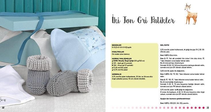 MİNİK ÖRGÜLER BEBEK PATİKLERİ