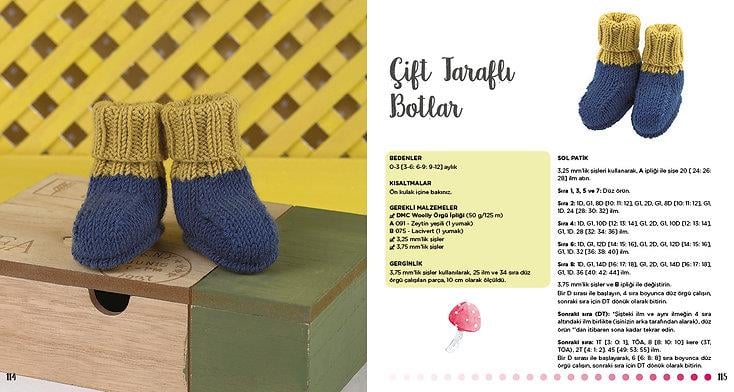 MİNİK ÖRGÜLER BEBEK PATİKLERİ