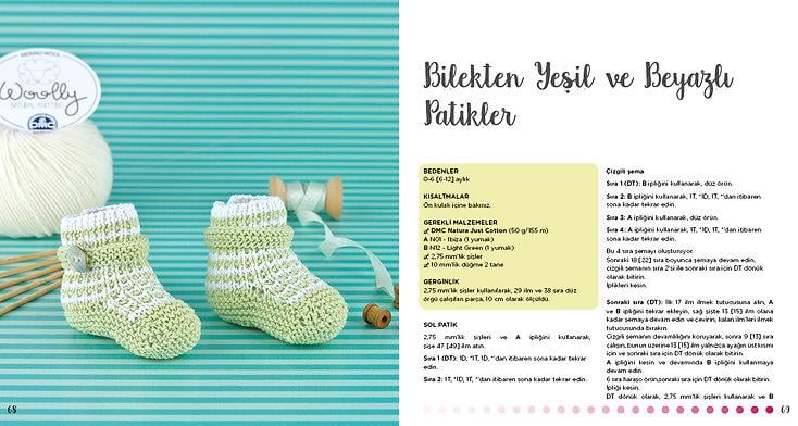 MİNİK ÖRGÜLER BEBEK PATİKLERİ