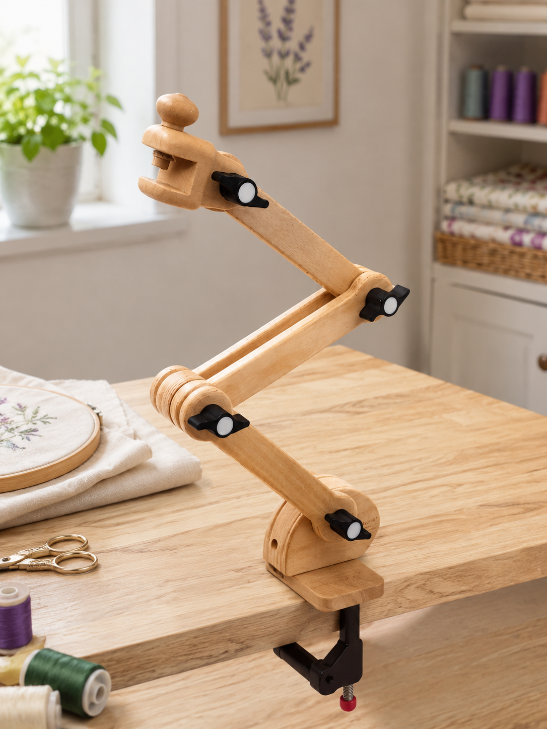 Nurge Masa Bağlantılı Kasnak Standı, Klasik Başlık 8-16mm Kasnaklara Kadar Uyumlu 190-6