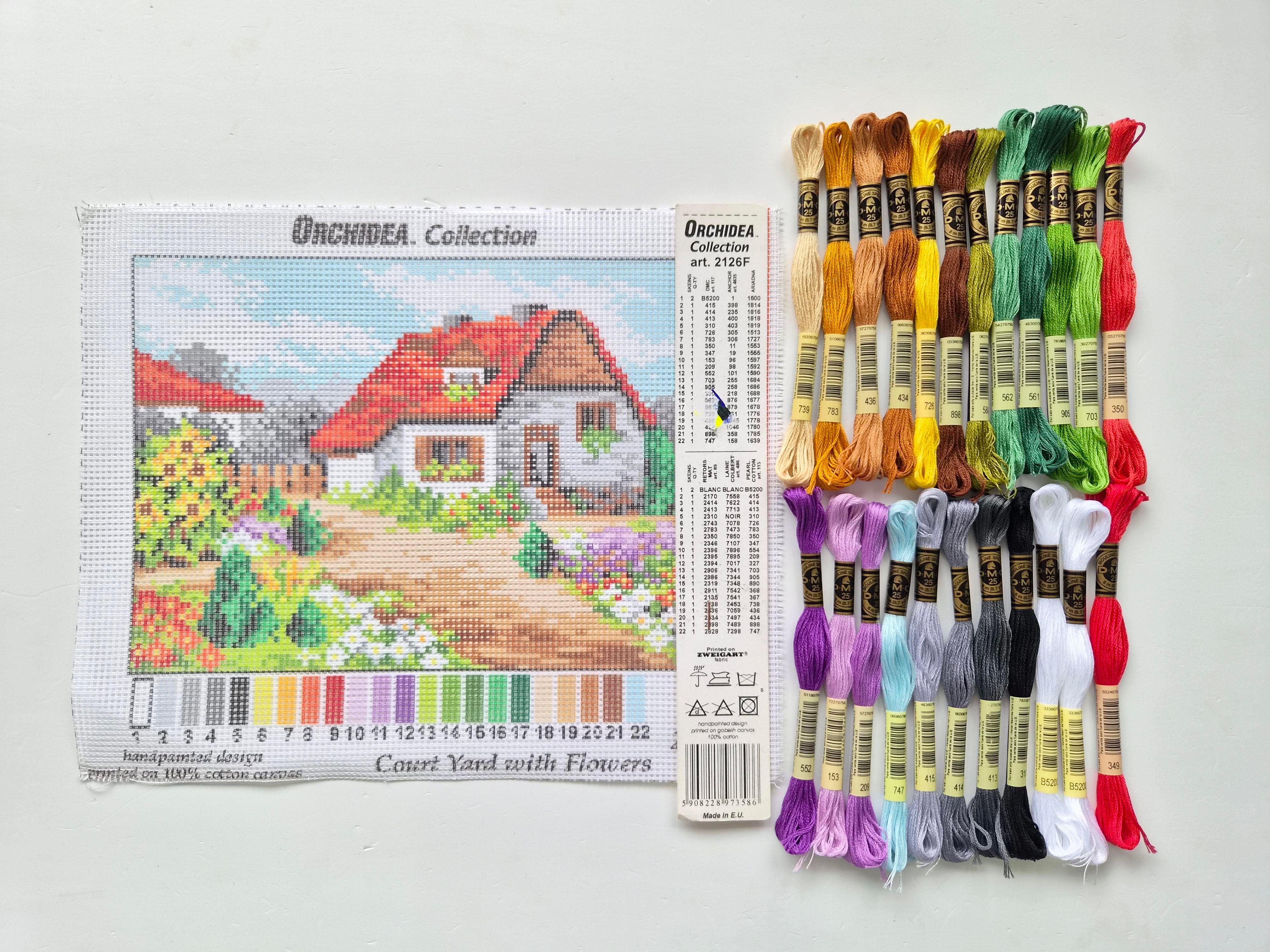 ORCHIDEA 18x24 Goblen - İplikli Set