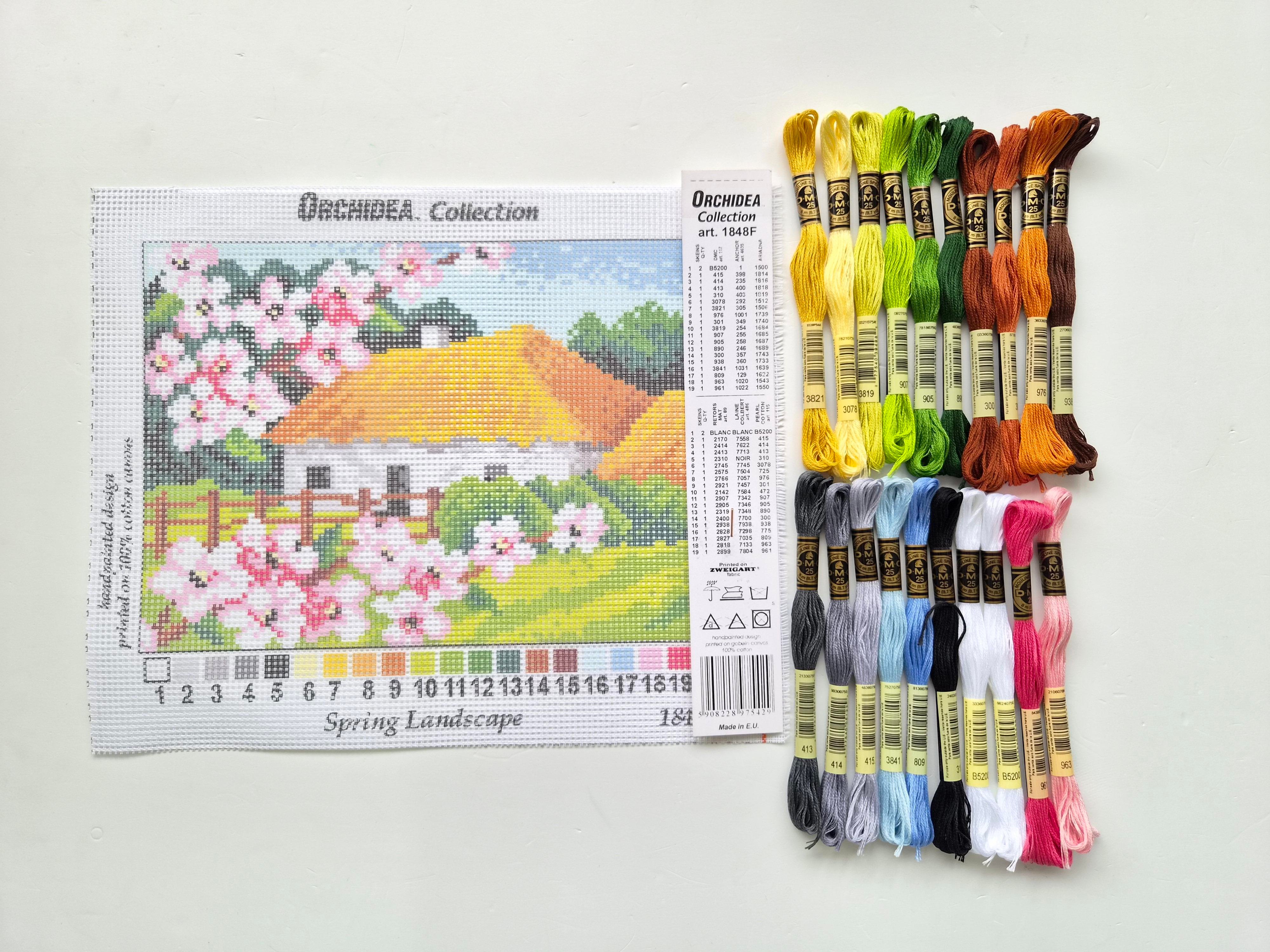 ORCHIDEA 18x24 Goblen - İplikli Set