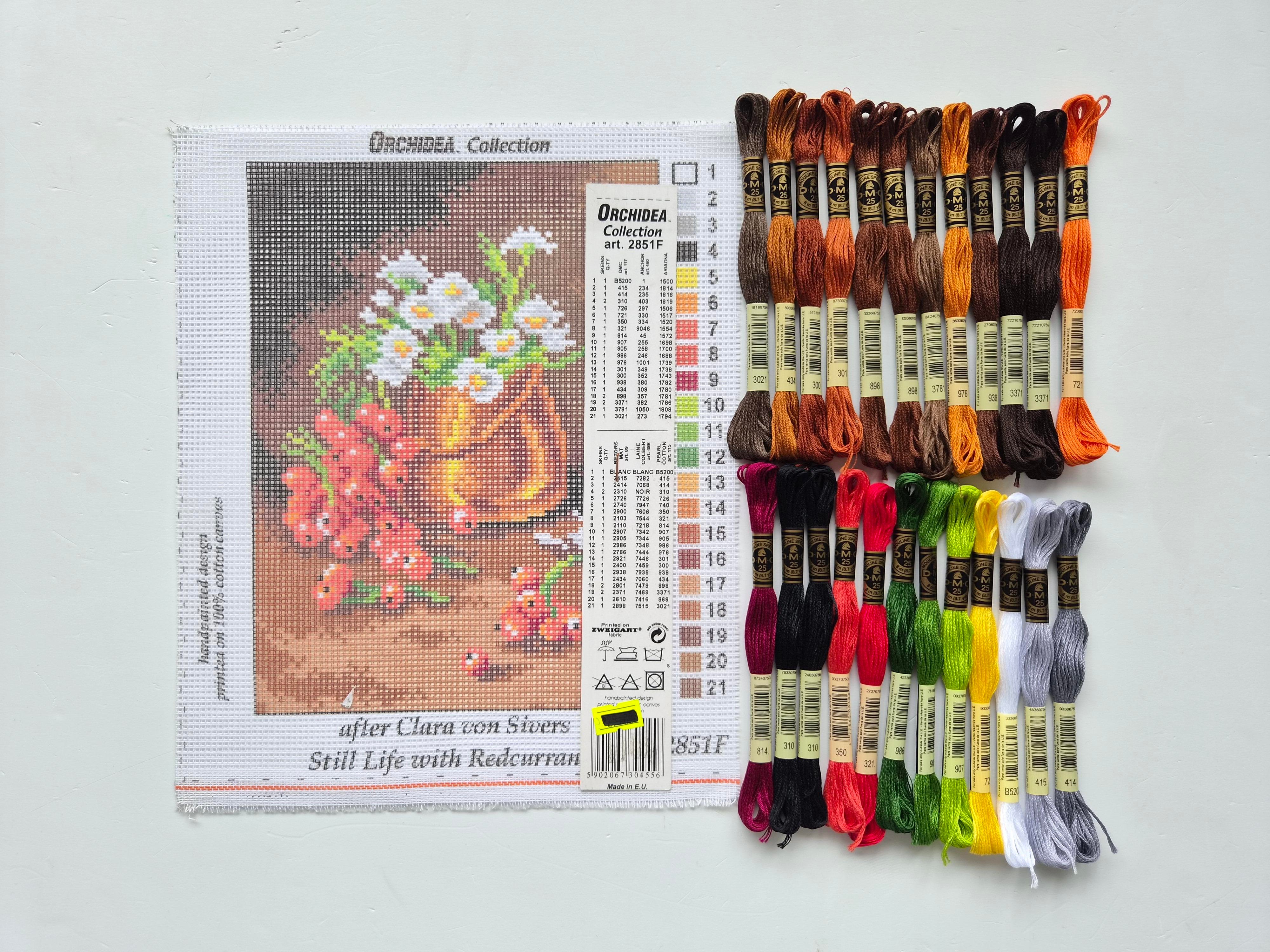 ORCHIDEA 18x24 Goblen - İplikli Set