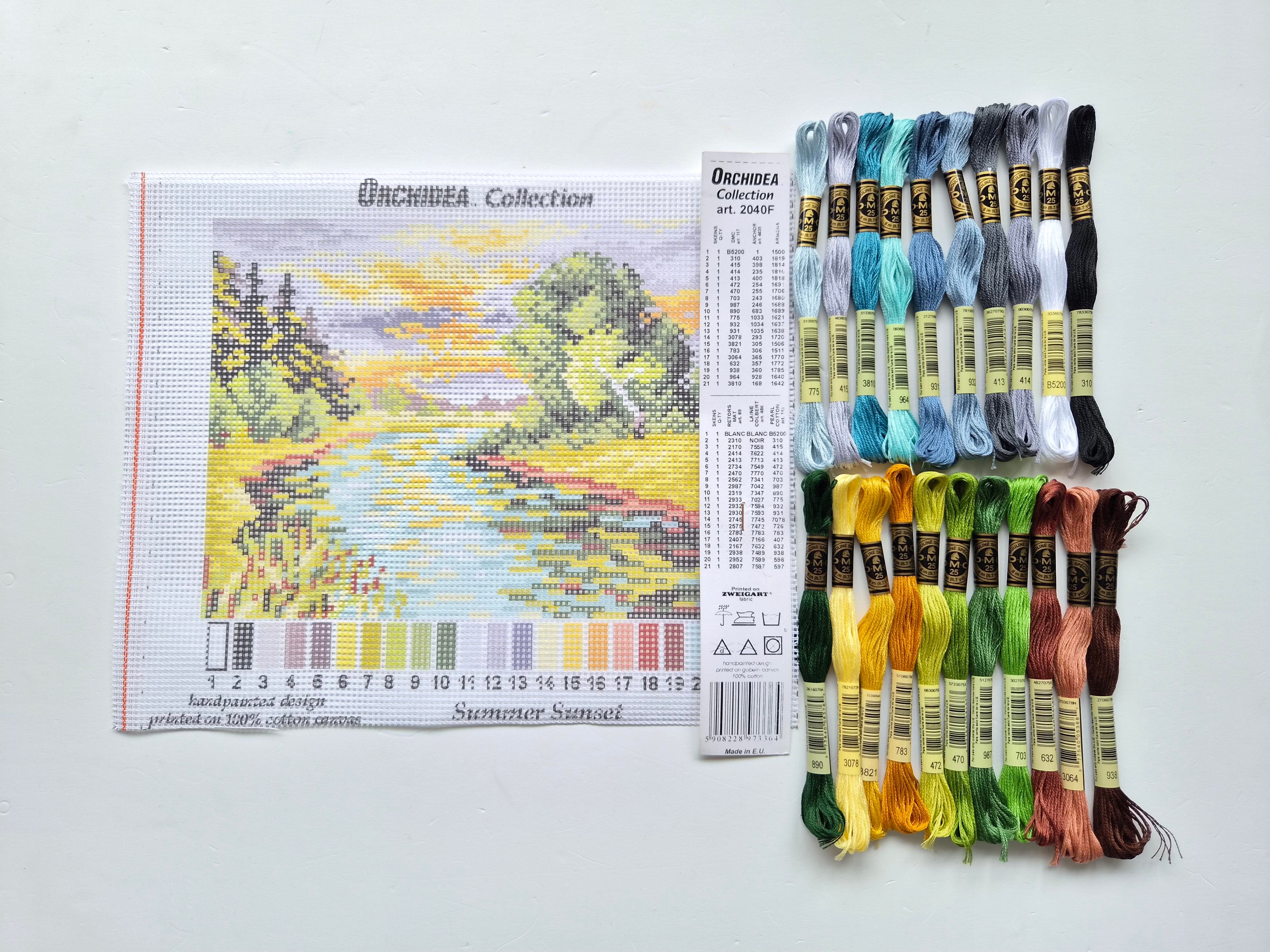 ORCHIDEA 18x24 Goblen - İplikli Set