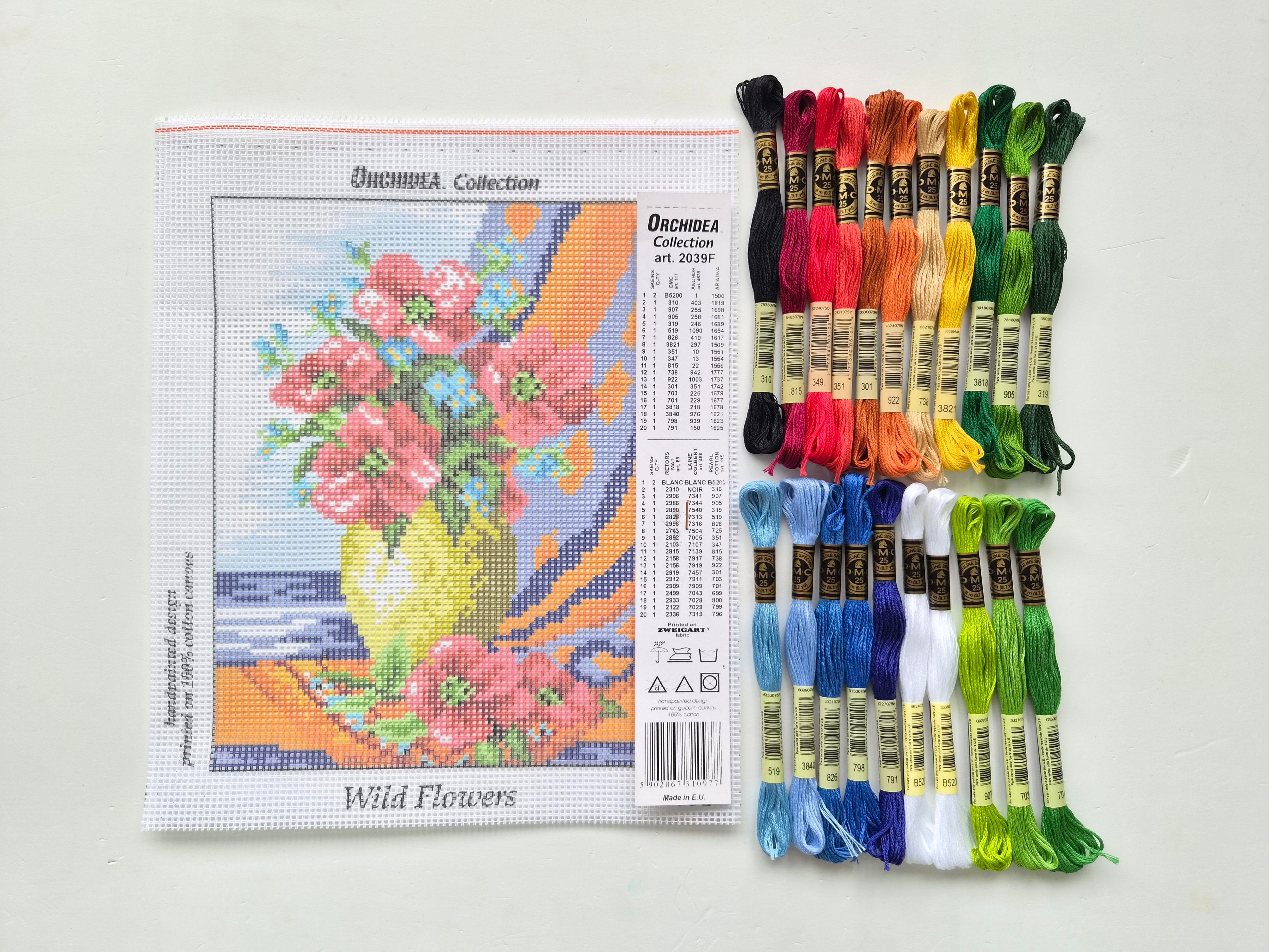 ORCHIDEA 18x24 Goblen - İplikli Set