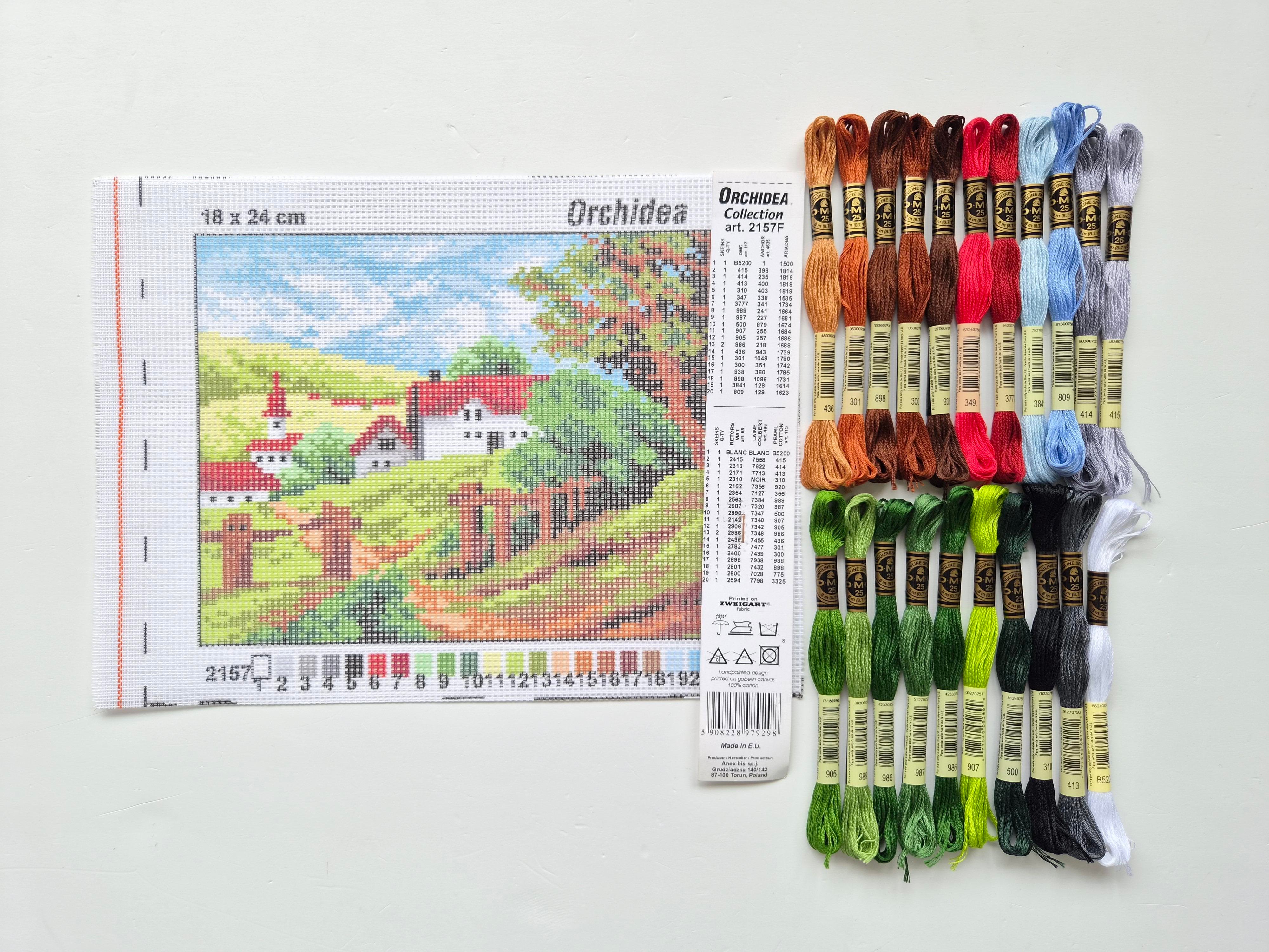 ORCHIDEA 18x24 Goblen - İplikli Set