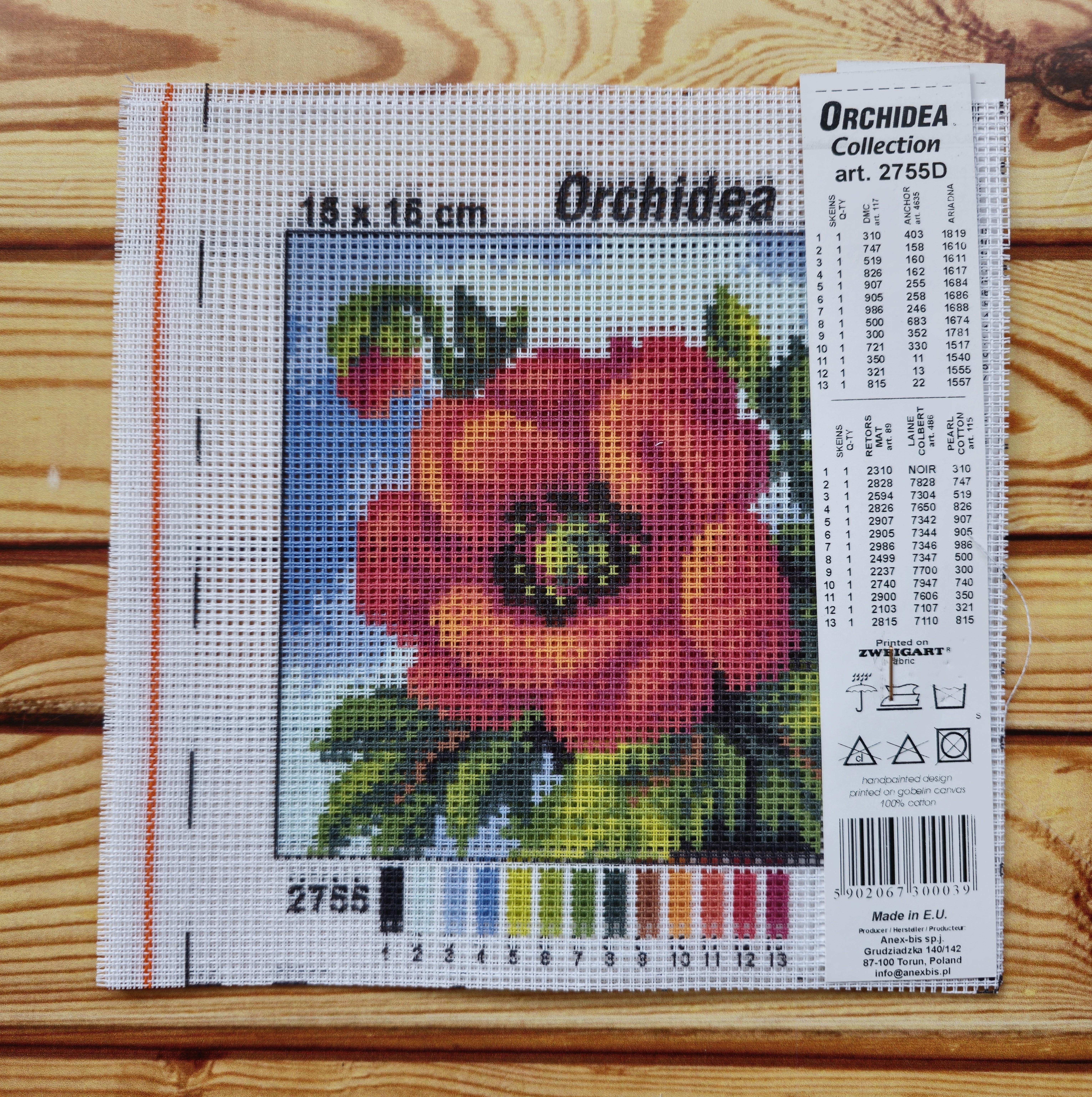 Orchidea Goblen 2755D 15x15