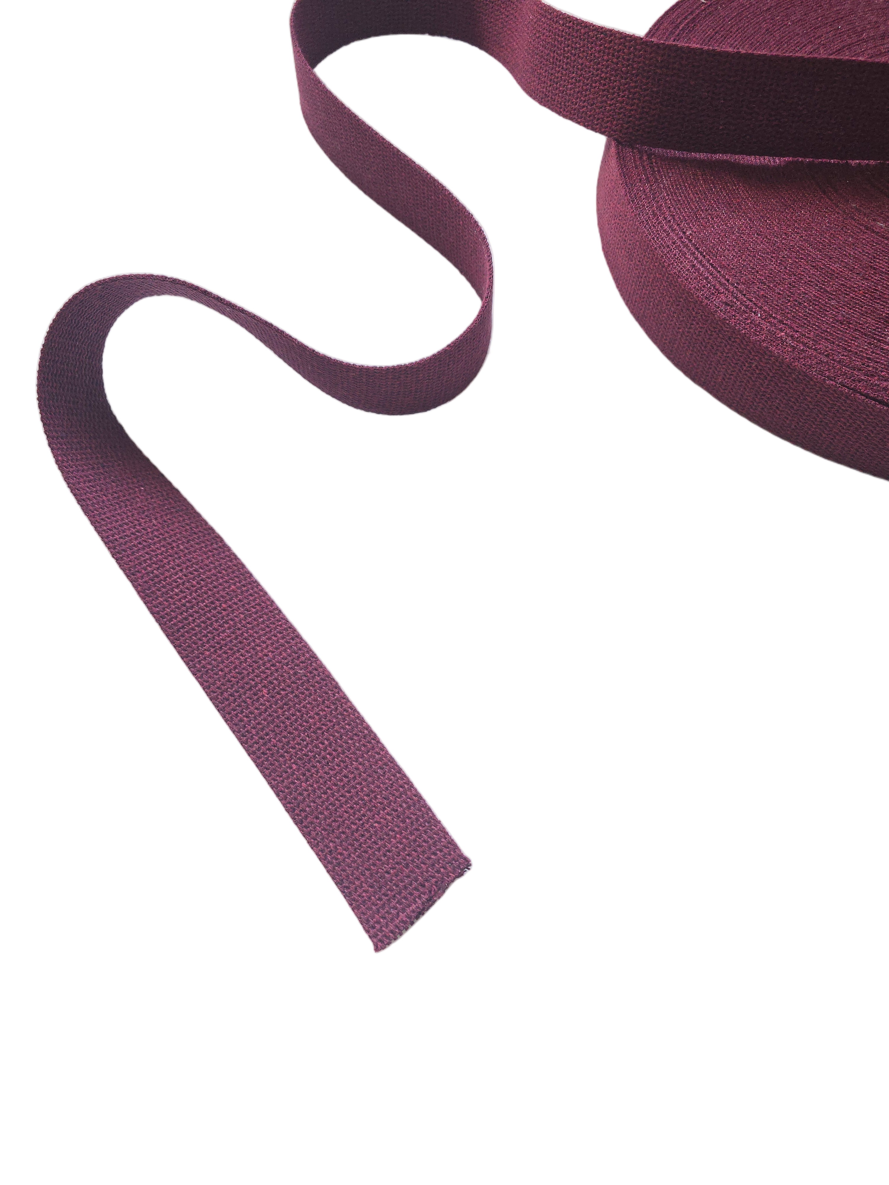 Pamuk Çanta Kolonu 4cm Bordo – Dayanıklı Çanta Sapı, Çanta Askı Kolonu 1 Metre