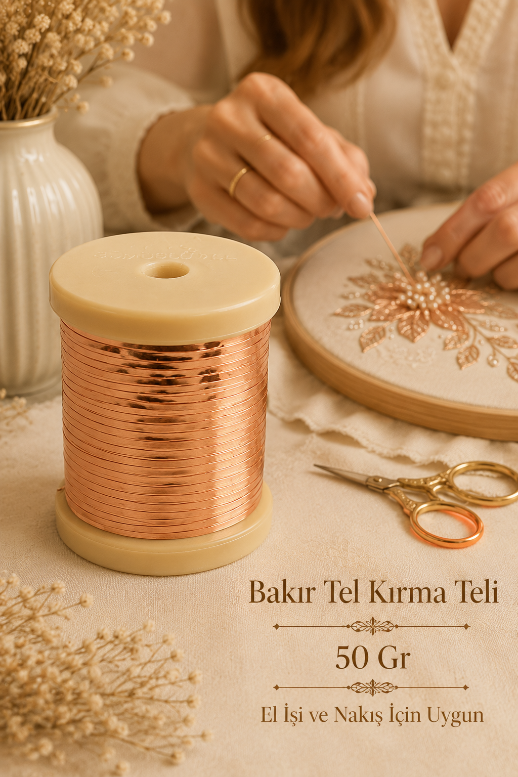 TAÇ TEL KIRMA TELİ, BAKIR, 35mt
