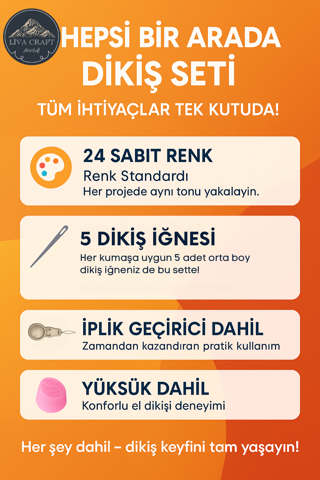 Tuva 24'lü Dikiş Seti