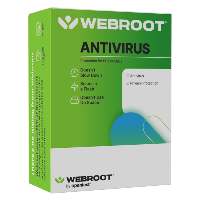  Webroot SecureAnywhere Antivirus 2025 | 3 Devices | 1 Year