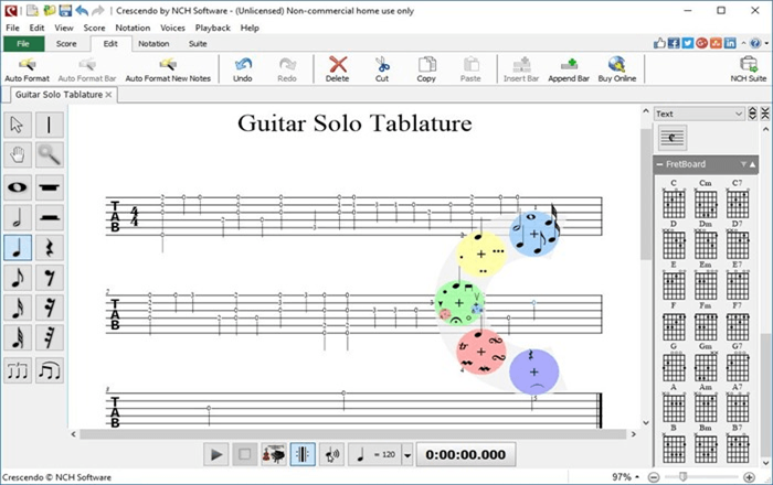 NCH Crescendo Music Notation Master's Edition 2025 | 1 Device | 3 Months