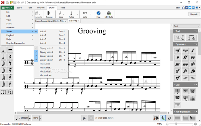 NCH Crescendo Music Notation Master's Edition 2025 | 1 Device | 3 Months