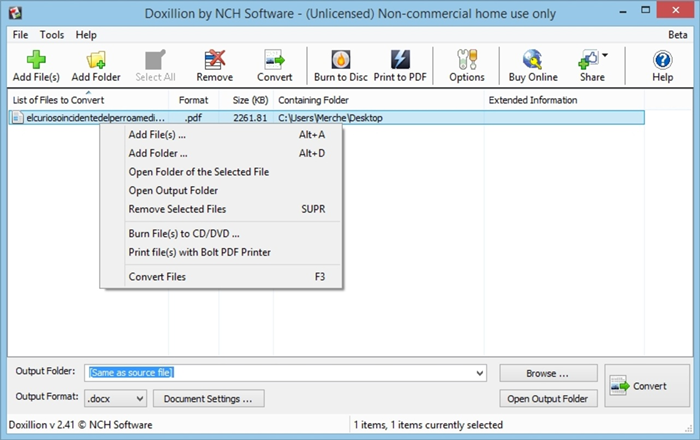 NCH Doxillion Document Converter Business Commercial Edition 2025 | 1 Device | 3 Months