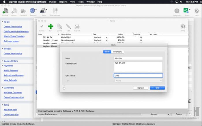 NCH Express Invoice Plus 2025 | 1 Device | 3 Months