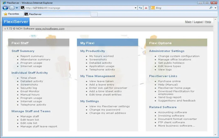 NCH FlexiServer Employee Management Enterprise Edition 2025 | Unlimited Staff | Life Time