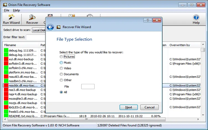 NCH Orion File Recovery and Drive Scrubber Plus 2025 | Home License | 1 Device | Life Time