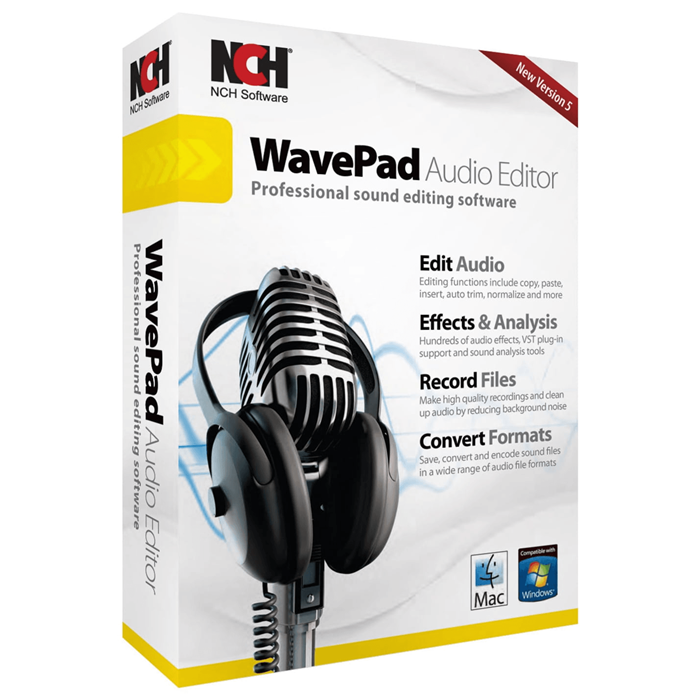 NCH WavePad Sound Editor Standard Edition 2025 | 1 Device | Life Time