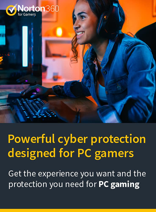 Norton 360 for Gamers 2025 | 3 Devices | 1 Year | Global