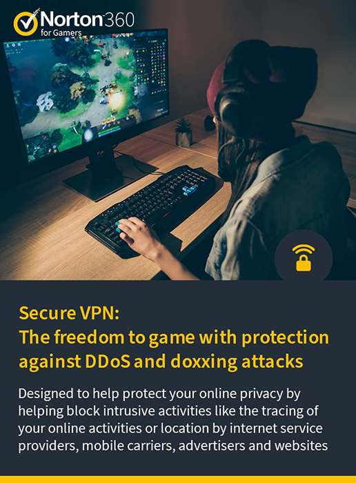Norton 360 for Gamers 2025 | 3 Devices | 1 Year | Global