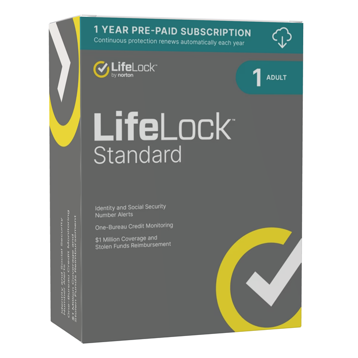 Norton LifeLock Standard 2025 | 1 Adult | 1 Year | USA