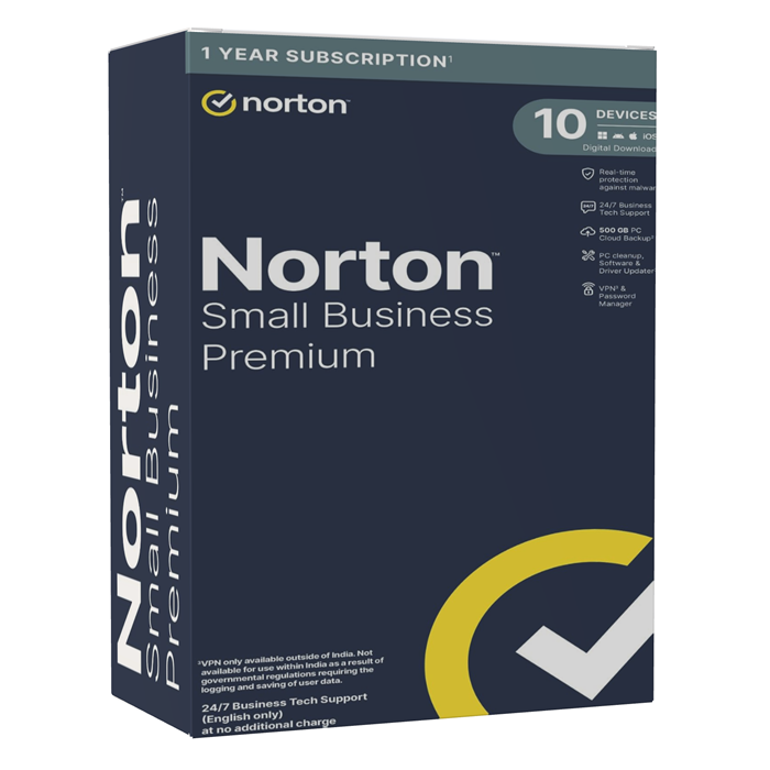 Norton Small Business Premium 2025 | 10 Devices | 1 Year | USA | Canada