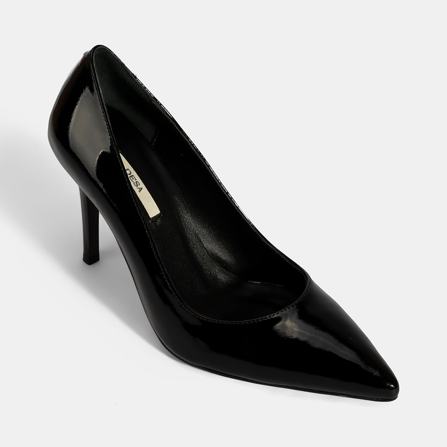 Desa Siyah Desa Deri Kadın Stiletto