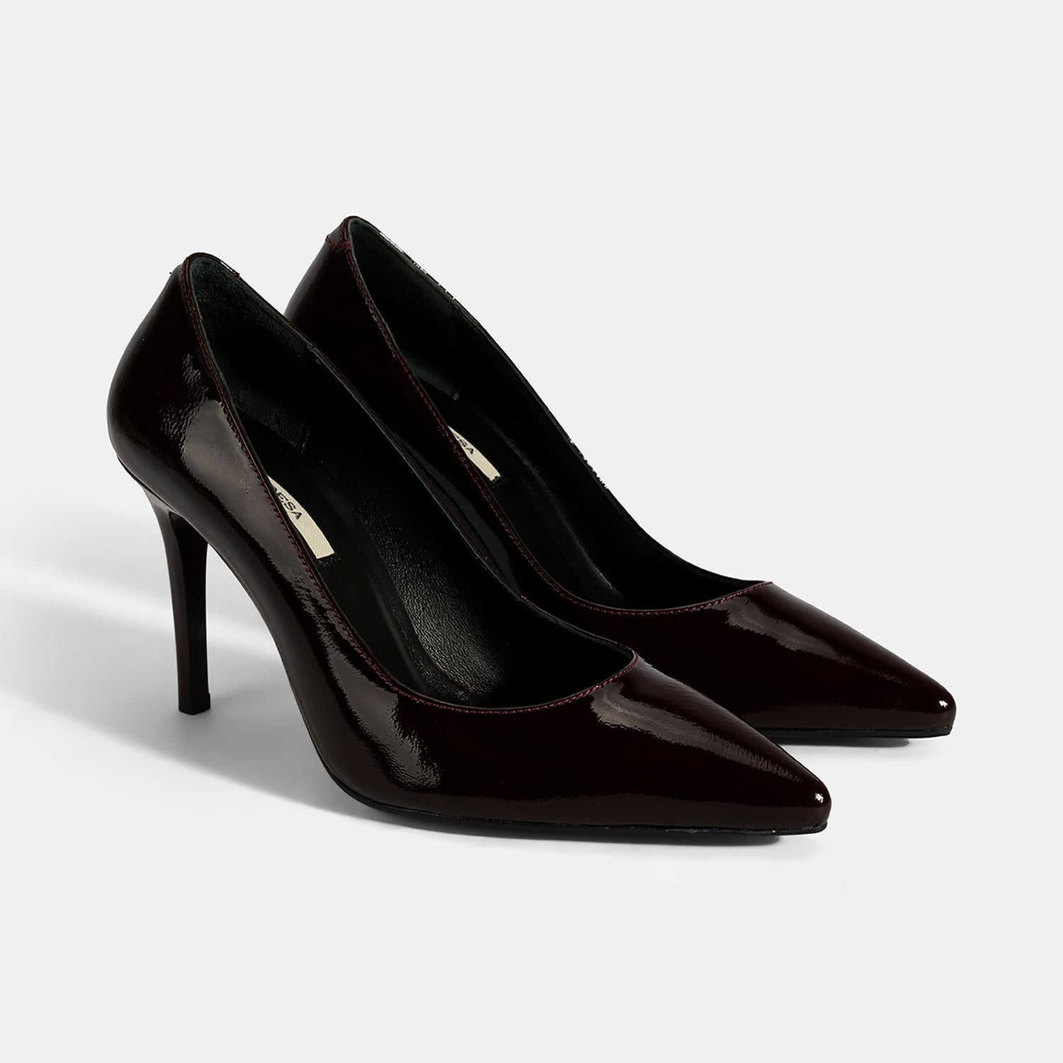 Desa Siyah Desa Deri Kadın Stiletto